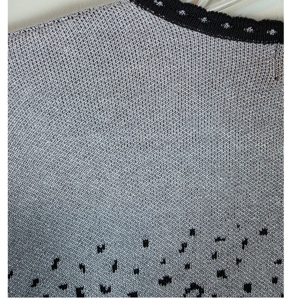 Alfred Dunner Women PM Leopard‎ Print Rhinestone Embellished Cardigan Sweater - Picture 5 of 10